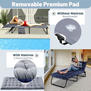 Lit <span class=keywords><strong>de</strong></span> <span class=keywords><strong>camping</strong></span> pliable en aluminium, chaise <span class=keywords><strong>de</strong></span> plage, chaise longue - Product Image 6