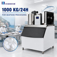 Machine à glaçons industrielle 1000 kg avec une puissance de 4490 W pour le refroidissement de la pâte de boulangerie, la production de glace en flocons et un refroidissement rapide et uniforme
