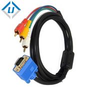 Convertidor VGA a 3RCA, cable vga a av de alta calidad, 1080p
