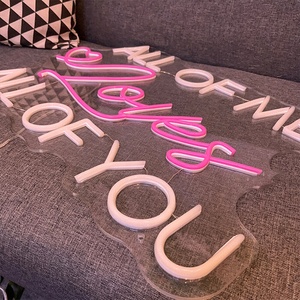 Festa di matrimonio al neon segno di business logo luce tutto di me ama tutti voi muro personalizzato festa led luce verso l'alto segno per la decorazione di eventi - Product Image 6