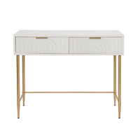 Tables consoles modernes en bois et en fer pour salon et hôtel, couleur et taille personnalisées
