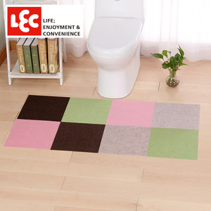 Lec Patchwork Bath <b>Mat</b> Rectangle Non-<b>Slip</b> For Bathroom And Bedroom - Product Image 1