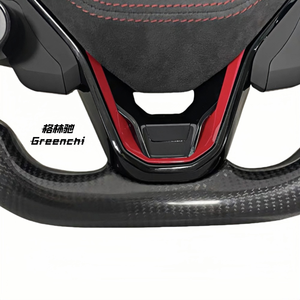 Utilisé pour Volkswagen <span class=keywords><strong>Golf</strong></span> 8 <span class=keywords><strong>GTI</strong></span> MK8 Modification du volant et mise à niveau R8 Bouton Diode lumineuse Volant en fibre de carbone - Product Image 5