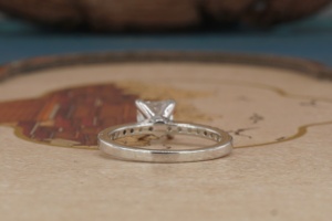 Bague de luxe en or 14 carats avec diamant de laboratoire pour femme, coupe brillante, diamant synthétique, bague de fiançailles, bijoux fins, mariage - Product Image 5