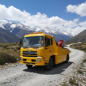 Camion de dépannage à plateau plat 4x2 pour le sauvetage routier et le remorquage de voitures/camions - Product Image 1