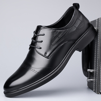 Chaussures habillées LST à empeigne en maille, semelle épaisse antidérapante, bout classique, design à lacets, polyvalentes pour le bureau