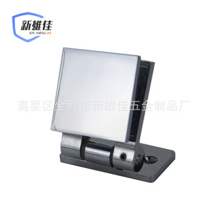 Charnière en alliage de zinc Xin Xiong Jia pour verre, 180 degrés, simple face, design minimaliste pour porte de douche de salle de bain - Product Image 3