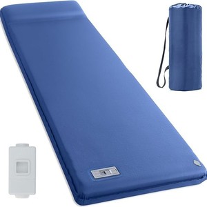 Matelas gonflable <span class=keywords><strong>automatique</strong></span> pour le <span class=keywords><strong>camping</strong></span>, tapis en mousse de fromage, tissu tricoté pour voiture, coton à haute densité à rebond rapide, <span class=keywords><strong>pompe</strong></span> - Product Image 1