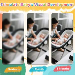 Grandes cartes pour bébés de 5,7''x5,7'' à contraste élevé, 40 pages, pour nourrissons de 0 à 36 mois, stimulation visuelle, cartes noir et blanc pour nouveau-nés - Product Image 4