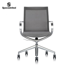 <span class=keywords><strong>Silla</strong></span> de <span class=keywords><strong>Oficina</strong></span> Moderna de Lujo SpaceUnited, <span class=keywords><strong>Silla</strong></span> Giratoria de <span class=keywords><strong>Malla</strong></span> de Dos Tonos de Nailon con Respaldo Medio, <span class=keywords><strong>Silla</strong></span> de Trabajo para Empleados de <span class=keywords><strong>Oficina</strong></span> - Product Image 5