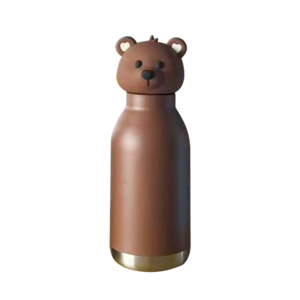 <span class=keywords><strong>Borraccia</strong></span> per Bambini in <span class=keywords><strong>Acciaio</strong></span> <span class=keywords><strong>Inox</strong></span> con Coperchio 3D a Forma di Animale, Bottiglia Termica Antigoccia per Scuola e Viaggi - Product Image 5
