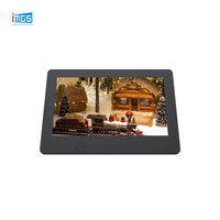 Cadre photo numérique 7/10/15,6 pouces avec écran LCD, lecteur de diaporamas vidéo, haut-parleur et télécommande pour la décoration de la maison