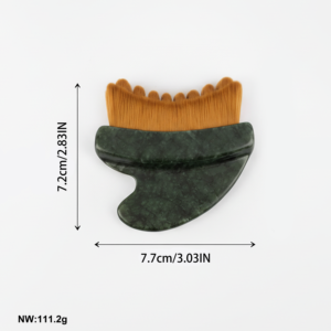 <span class=keywords><strong>Brosse</strong></span> de massage lymphatique du <span class=keywords><strong>visage</strong></span> avec outil de massage facial en jade naturel - Écologique et durable - Product Image 5