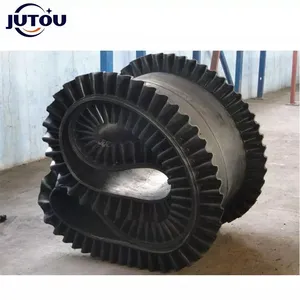 China Factory Supply Wear Resistant Side Wall Skirts Bucket Rubber Conveyor Belt For Stone Crusher