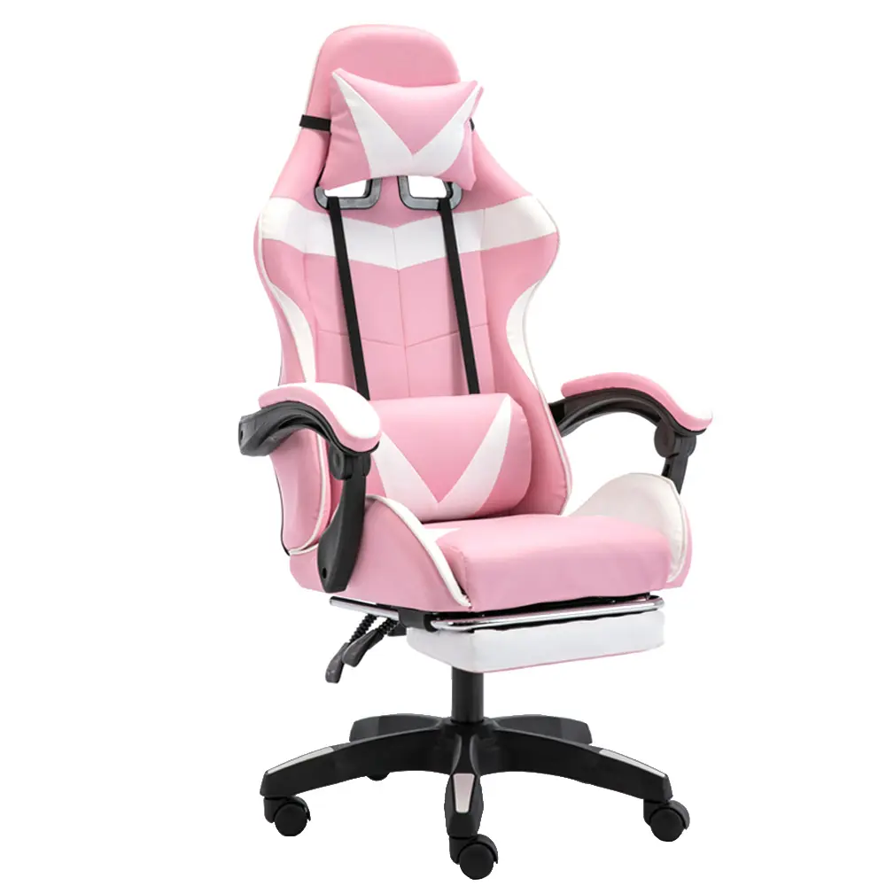 Racing Style gaming chair computer Cheap PU Gamer Luxury Linkage Armrest Gamer Chair Pink Chair Gaming