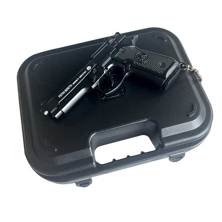 Mini Ring Gun Wholesale Custom Logo M92 1:3 Alloy Model Gun Key Ring Pendant Mini Gun ...