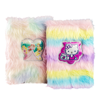 Cahier en peluche avec icône gonflée/laiterie mignonne pour enfants 2020 ensemble de papeterie de fournitures scolaires avec logo d'impression