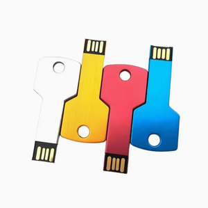 Promotional Business Gifts Custom Colorful Metal Key Shaped Usb Memory Stick Flash Drives Pendrive