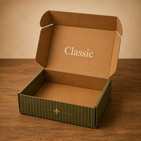 Boîtes en papier kraft écologiques personnalisées pour robes, chaussettes et fourrures - Boîtes d'emballage pliables OEM pour petites entreprises - Boîte d'expédition