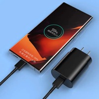 Nuevo Cargador de Pared USB-C Mini de 25W, Adaptador de Viaje de Carga Rápida, Enchufe S22 S23 S24 Ultra QC3.0 PD 3.0 5V/3A