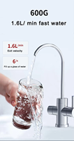 Purificateur d'eau RO électrique 600GPD Nouveau design Système d'osmose inverse sous l'évier pour usage domestique