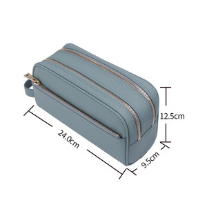Cossni Luxury Fashion <strong>Leather</strong> Travel Mens Wash <strong>Bag</strong> <strong>Leather</strong> <strong>Toiletry</strong> Make up Pouch Cosmetic <strong>Bag</strong> - Product Image 2
