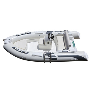 Bote Neumático RIB-430C Blanco de PVC con Tubo Multicámara y Casco de Fibra de Vidrio para Pesca Marina - Product Image 2