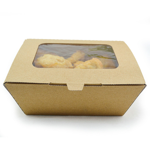 Bán buôn giấy kraft dùng một lần hộp thức ăn nhanh tùy chỉnh in logo Snack cửa hàng bữa ăn thuyền Matte kết thúc phẳng cho <span class=keywords><strong>KFC</strong></span> đồ ăn nhẹ khác - Product Image 6