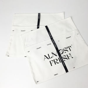 High End Canvas <b>Envelope</b> Bag With Belted Product Packaging Ribbon Custom - Product Image 1