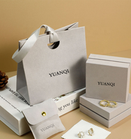 Ensemble de bijoux créatif haut de gamme en papier spécial de luxe léger style Ins bague collier boucles d'oreilles sac cadeau emballage boîte à bijoux