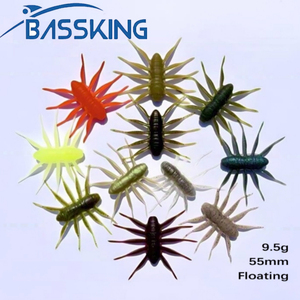 Señuelo de Pesca Artificial de Araña Suave de Fábrica, 5 Colores, Señuelo de Lanzamiento, Cebo de Gusano Artificial Flotante para Agua Dulce y Salada - Product Image 1