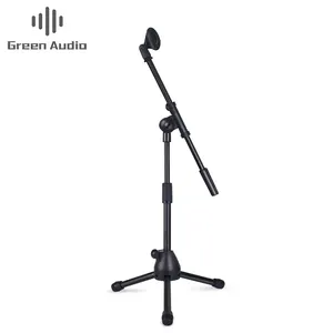 Soporte de micrófono de suelo profesional ajustable con trípode para grabación de Radio, soporte de estudio de radiodifusión