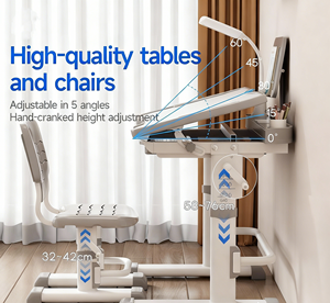 Ev Çalışma Masası Okul Masası Sandalyeli Birleşik Okul Mobilyası Sınıf Masası ve Sandalyesi - Product Image 5