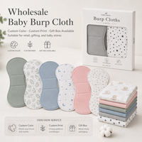 Bavoirs personnalisés à 2 couches ultra doux pour bébé, en coton biologique tricoté, unisexe, pour les bavoirs et les essuie-bave.