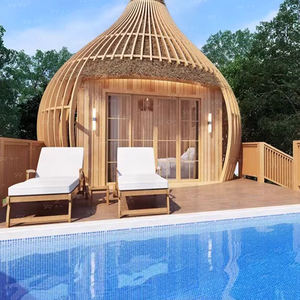 Su misura singolo strato di lusso a forma di gabbia per uccelli grande albero artificiale casa prefabbricata vittoriana per alberghi case prefabbricate - Product Image 2