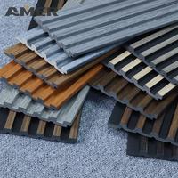 Panneaux muraux décoratifs en plastique rainuré imperméables pour l'intérieur et l'extérieur, fabrication OEM Rongke