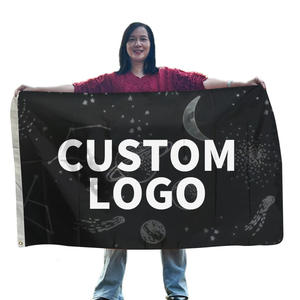 사용자 정의 인쇄 폴리 에스터 플래그 3x5ft 150x90cm 프로모션 광고 플래그 모든 로고 디자인 - Product Image 3