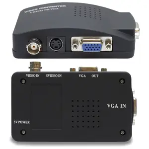 CCTV Caméra BNC Composite s-vidéo Vers VGA Convertisseur Adaptateur pour DVR Lecteur DVD pc pour Support tv PAL NTS