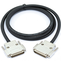 Cable Serial RS232 DB25 Macho a Macho de 25 Pines, Conductor de Cobre, Blindado, con Cubierta Metálica Fundida a Presión