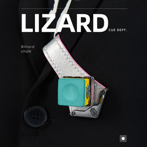 Official Genuine LIZARD Billiards <b>Cue</b> Bag Accessory, 2nd‑Gen Strong Magnetic Chalk Holder, Portable Leather Snooker Chalk Clip - Product Image 5