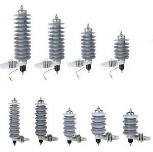 IEC Standard 110kV 220KV 66KV 42KV 6KV Composite Metal Oxide Surge Arrester for Power Station