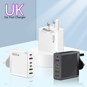 USB-C PD 160W gan sạc 6-in-1 công suất cao 5V/3A Trạm Sạc không dây cho máy tính xách tay máy tính bảng điện thoại di động điện PD 3.0 - Product Image 3