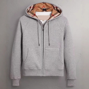 Áo khoác nỉ có mũ nam thiết kế thời trang cao cấp mới năm 2025, chất liệu cao cấp, màu kaki, kiểu lưới, thương hiệu Burberry. - Product Image 2