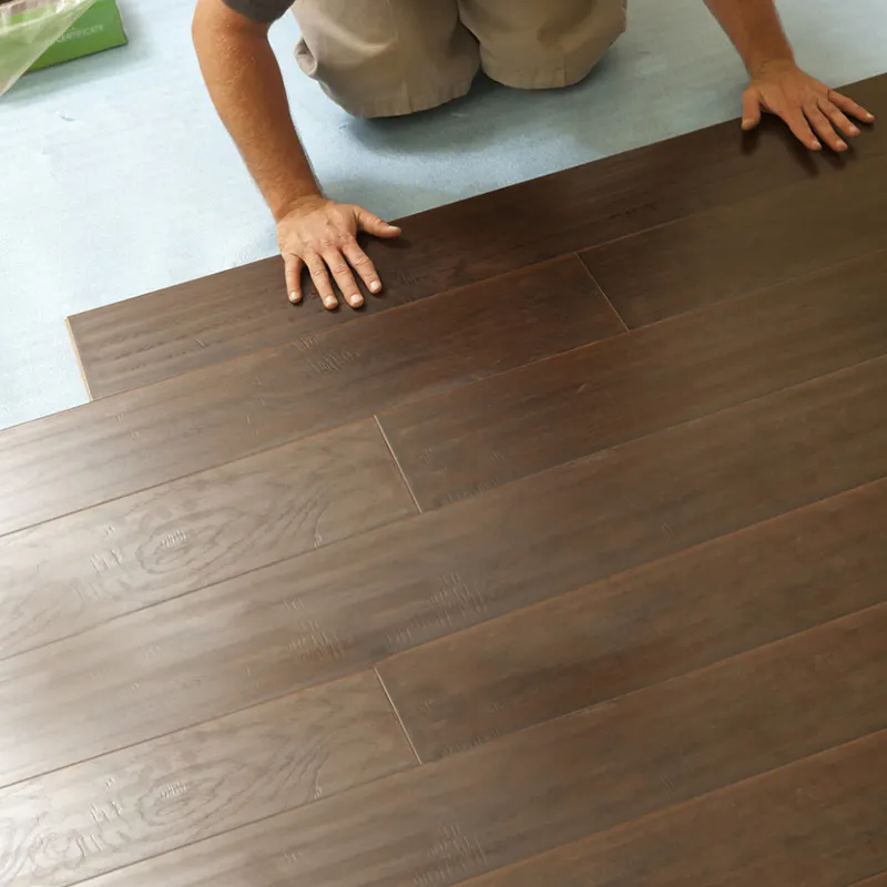 Piso de PVC para decoração de casa, piso de vinil e madeira flutuante à prova d'água para interior, piso SPC de 4 mm a 6 mm