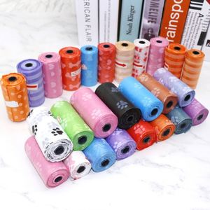 Sacs à déjections pour animaux de compagnie biodégradables en PE, emballés en gros, avec distributeur - Product Image 4
