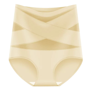 Wholesale Shaper Women Underwear <strong>Panties</strong> Full Coverage Briefs Tight Cross High <strong>Waist</strong> Tummy Control <strong>Panties</strong> In Stock - Product Image 5