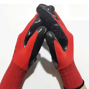 <span class=keywords><strong>Gants</strong></span> de travail en nitrile SWN002, <span class=keywords><strong>coque</strong></span> en polyester, revêtement en nitrile, pour jardinage, construction, sécurité industrielle. - Product Image 4