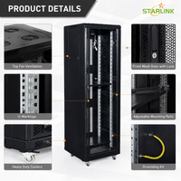 Pintu Kaca Jaring Starlink Network 19 Inci untuk Rak Server Pusat Data