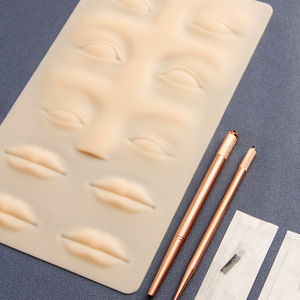 3 in 1 Brows Eyes Lips PMU <b>Practice</b> Skin 3D Silicone <b>Pad</b> for Microblading Academy - Product Image 5