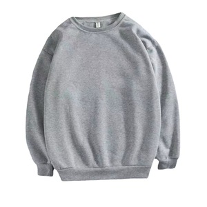 IStapromo Gifts Men Crew Neck Fleece Sweatshirt <b>Plain</b> Dyed Pullover <b>Hoodie</b> Breathable Knitted Long Sleeve Streetwear - Product Image 4